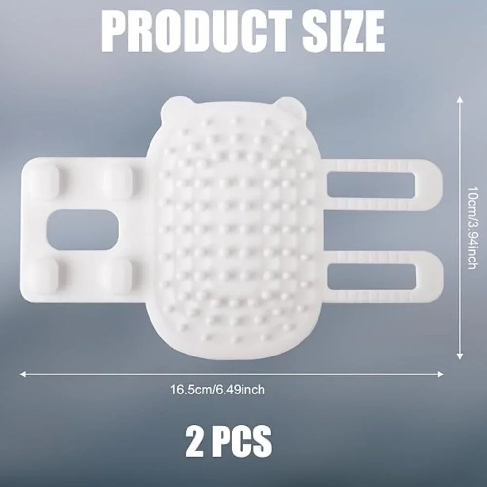 Two (2) Self Cleaning Cat Brush & Scratcher - White
